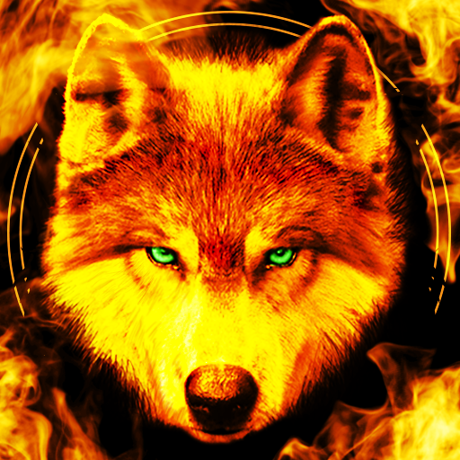 Fondo de Fuego Lobo Solitario