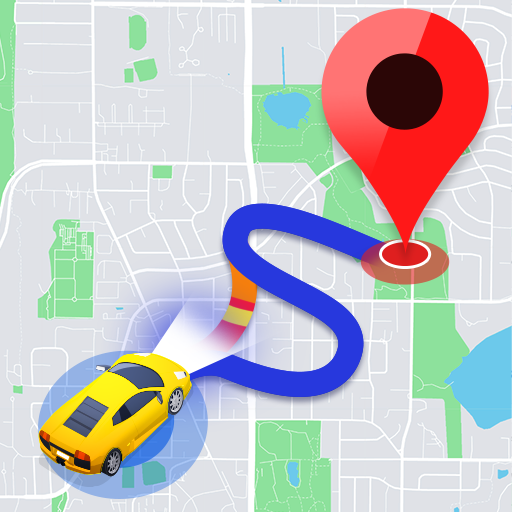 GPS mapa navegación, ubicación