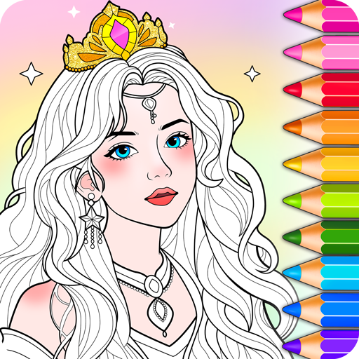 Juego de Princesas: Colorear